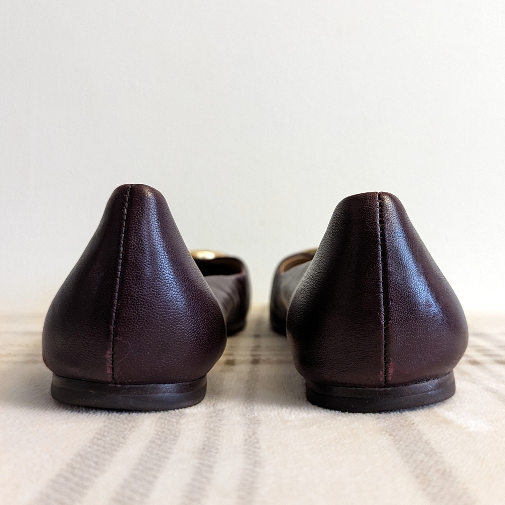 Tory Burch Chelsea Cap-Toe Leather Ballet Flat - Picture 4 of 12
